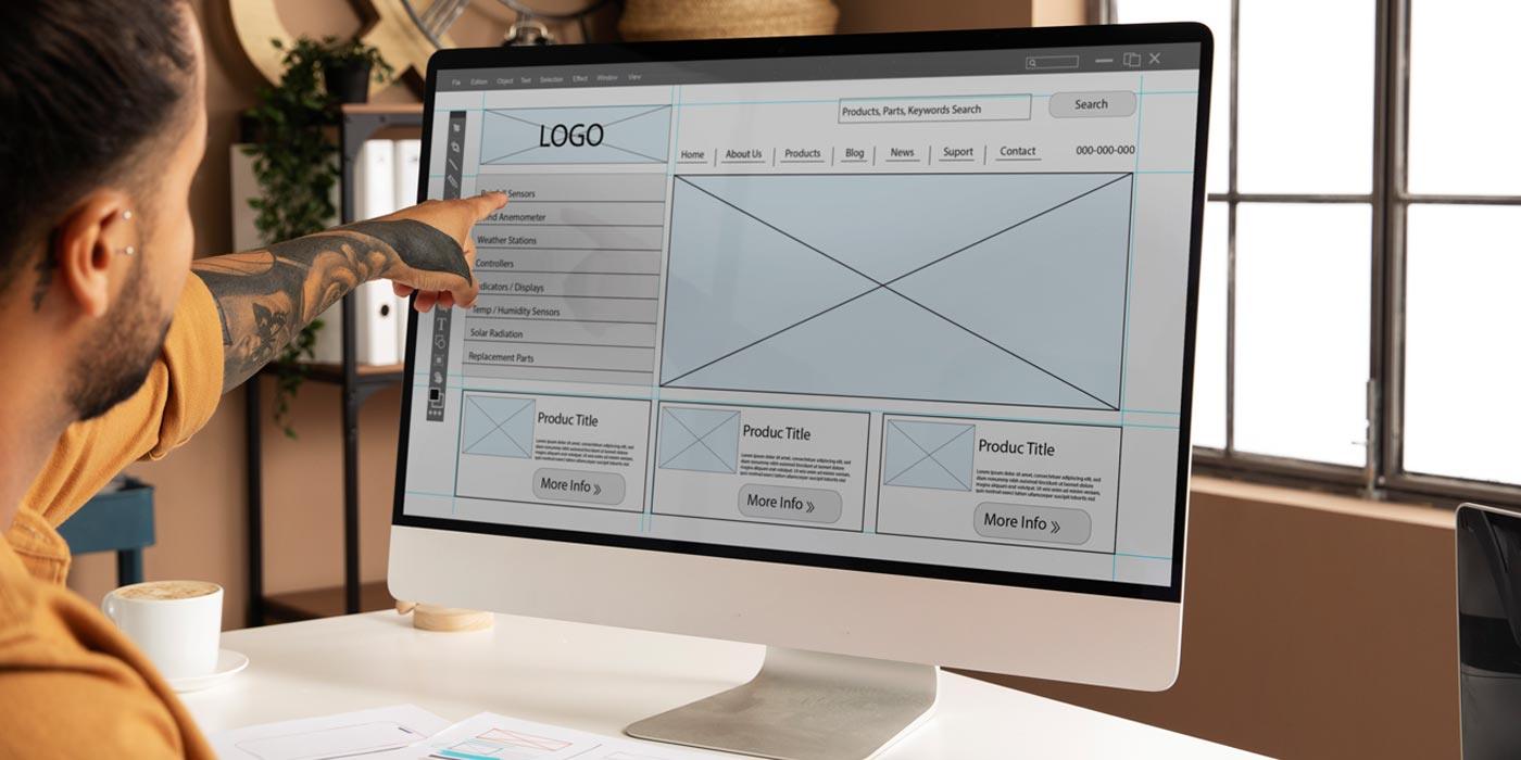 wireframes designing